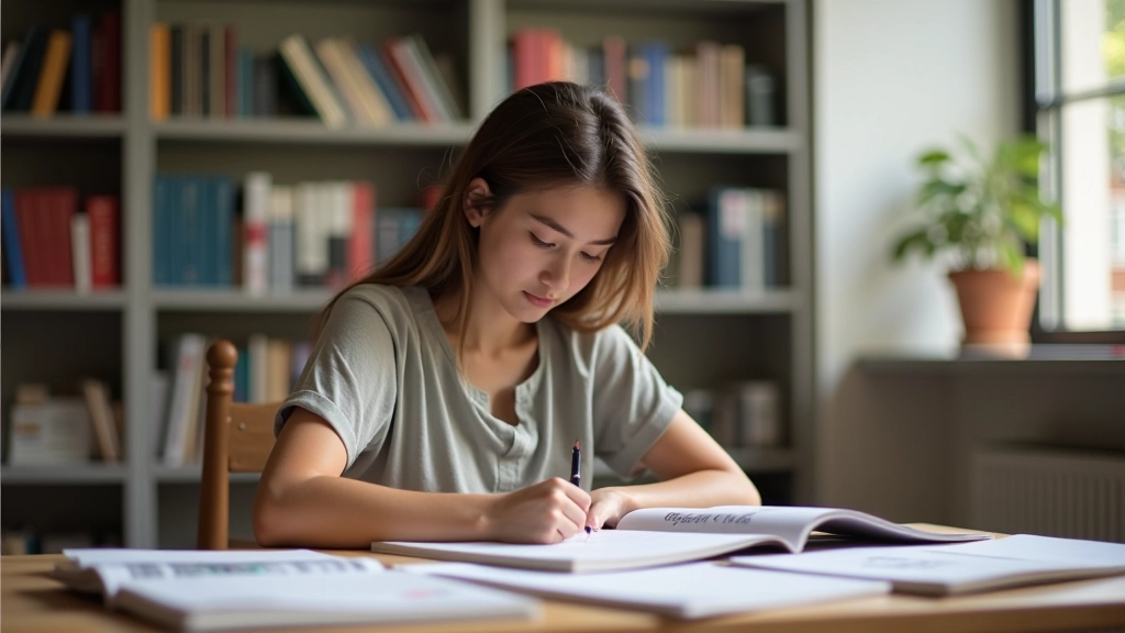 Estudante explorando materiais de arte em ambiente de aprendizado